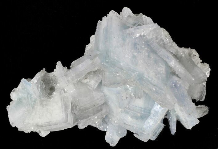Tabular, Blue Barite Crystal Cluster - Spain #55220